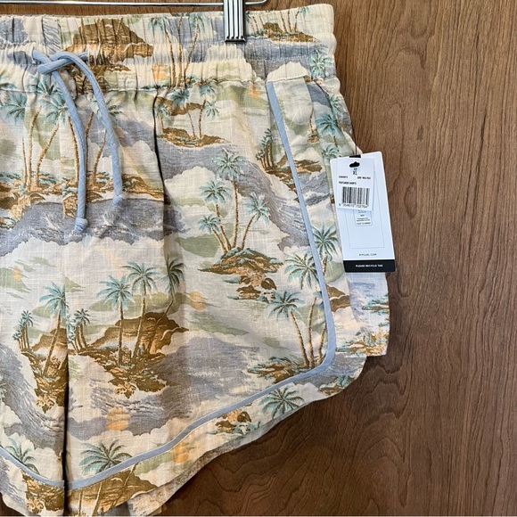 NWT Rip Curl Postcard Cotton/ Linen Beach Shorts - Picture 7 of 11